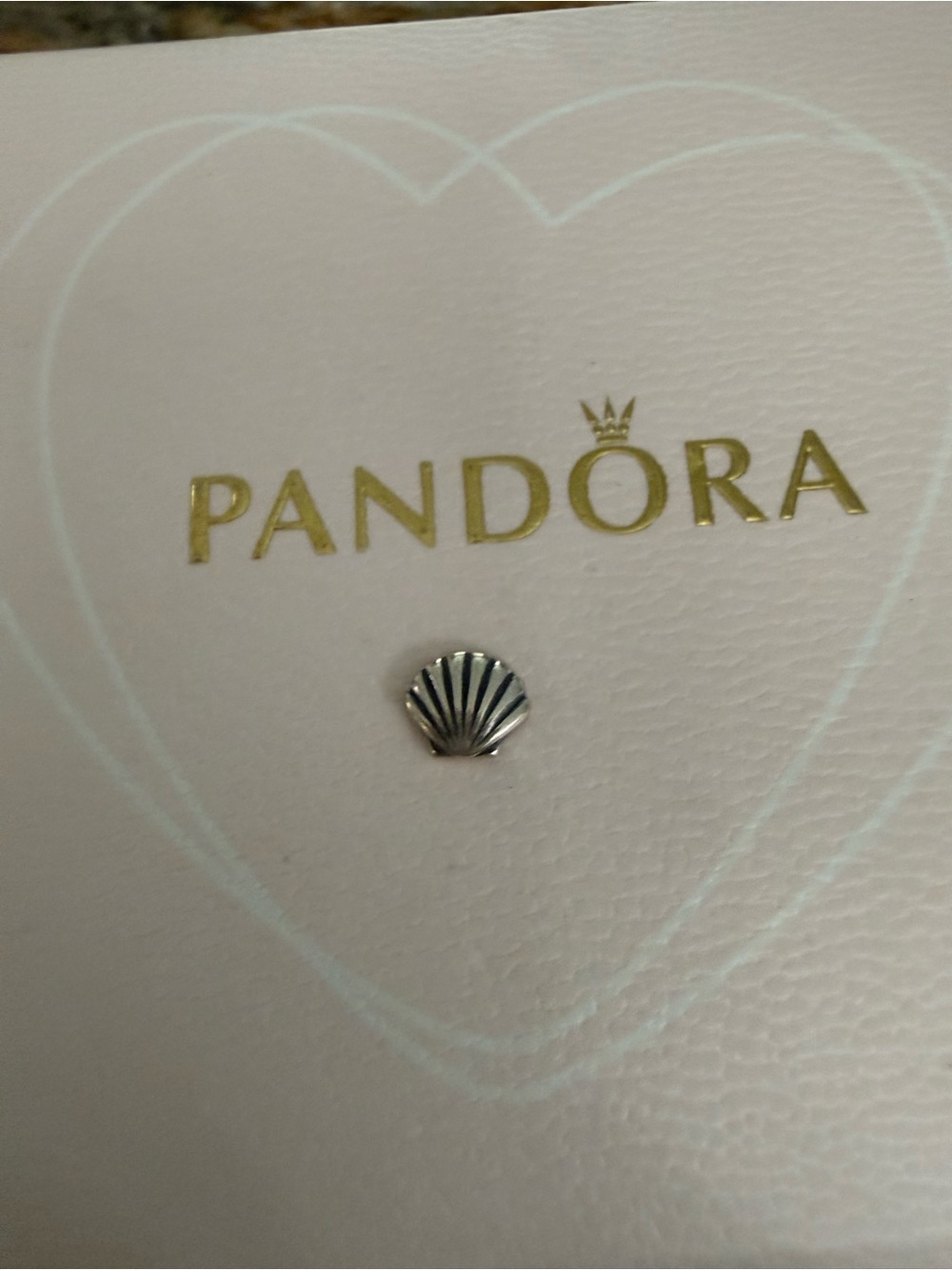 New Pandora Silver tiny Shell Charm - Silver